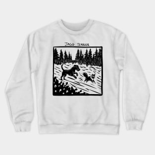 Jagd Terrier Stamp Art Crewneck Sweatshirt